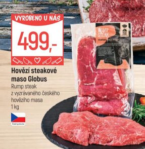 Hovězí steakové maso Globus (Rump steak)
