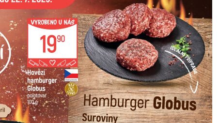 Hovězí hamburger Globus