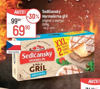 Sedlčanský Hermelín na gril