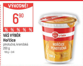 Hořčice plnotučná Váš Výběr