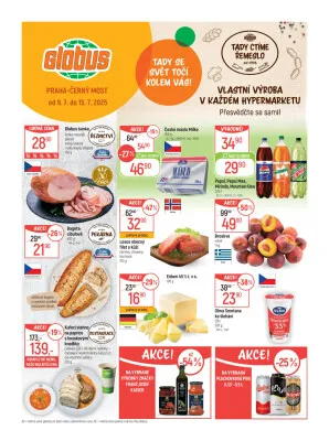 akční leták Globus 9.7.2025-15.7.2025