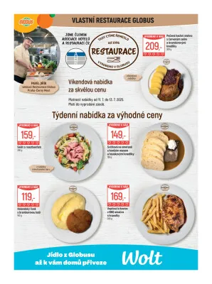 akční leták Globus 9.7.2025-15.7.2025