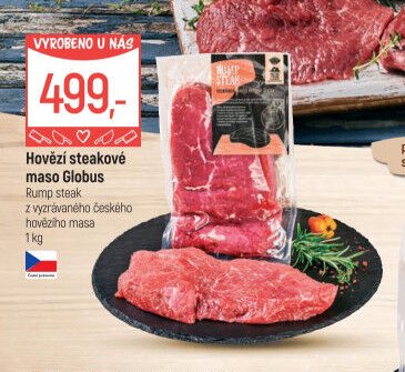 Hovězí steakové maso Globus Rump steak