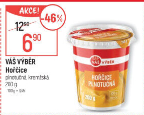 Hořčice plnotučná Váš Výběr