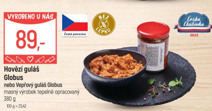 Hovězí guláš ve skle Globus