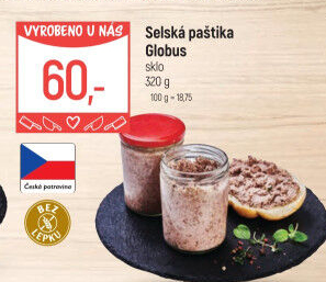Paštika selská Globus