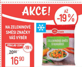 Směs s kukuřicí mražená Váš Výběr