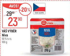 Sýr Niva 50% Váš Výběr