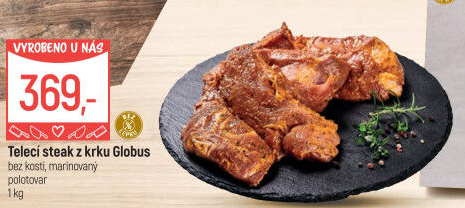 Telecí steak z krku marinovaný Globus