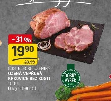 KOSTELECKÉ UZENINY UZENÁ VEPŘOVÁ KRKOVICE BEZ KOSTI