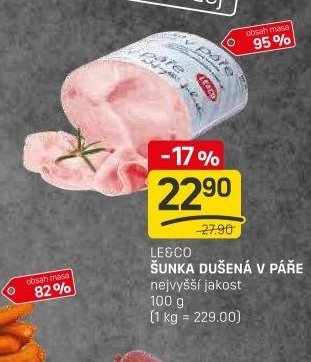LE&CO ŠUNKA DUŠENÁ V PÁŘE