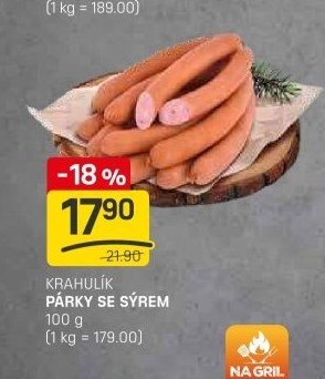 KRAHULÍK PÁRKY SE SÝREM