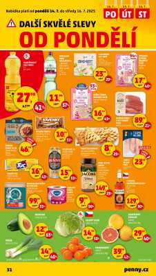 akční leták Penny Market 10.7.2025-16.7.2025
