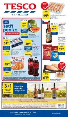 akční leták Tesco 9.7.2025-15.7.2025