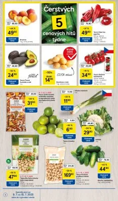akční leták Tesco 9.7.2025-15.7.2025