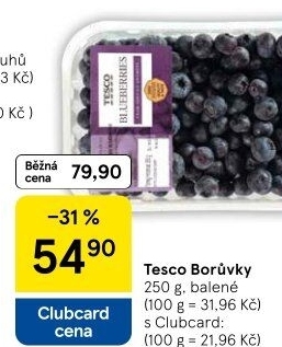 Borůvky Tesco