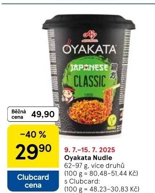 Instantní nudle Oyakata Ajinomoto