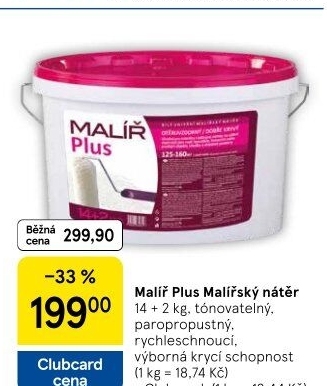 Malířský nátěr Malíř Plus