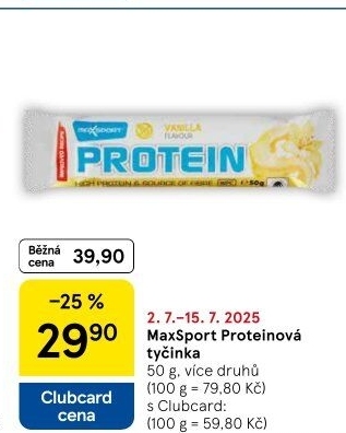 Proteinové tyčinky Maxsport