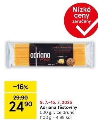 Těstoviny Adriana