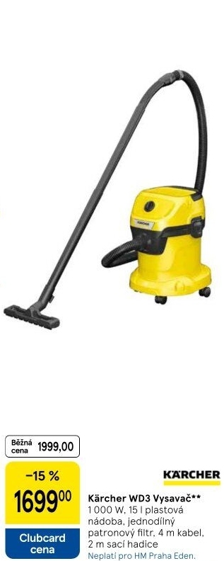 Víceúčelový vysavač Kärcher WD3
