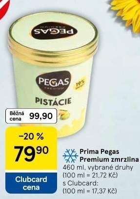 Zmrzlina v kelímku Pegas Premium Prima