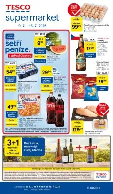 akční leták Tesco 9.7.2025-15.7.2025