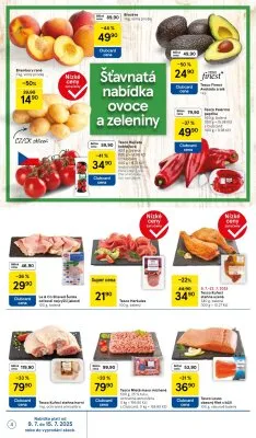 akční leták Tesco 9.7.2025-15.7.2025