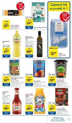akční leták Tesco 9.7.2025-15.7.2025