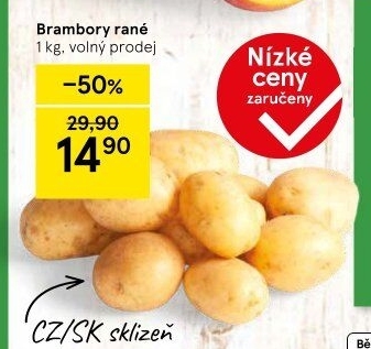 Brambory konzumní rané