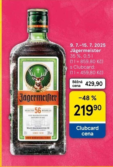 Bylinný likér Jägermeister