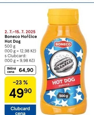 Hořčice na hot dog Boneco