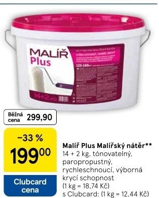 Malířský nátěr Malíř Plus