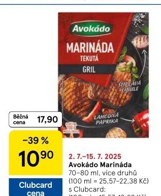 Marináda Avokádo