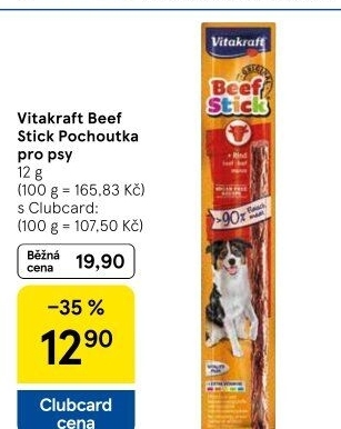 Pamlsky pro psy Beef Stick Vitakraft