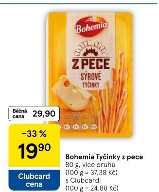 Tyčinky Z pece Bohemia Chips