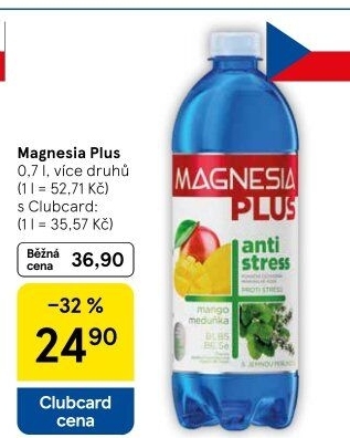 Voda ochucená plus Magnesia