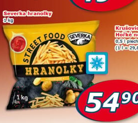 Hranolky mražené Severka