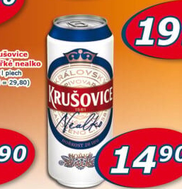 Pivo nealkoholické Královsky hořké Krušovice