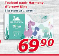 Toaletní papír 3vrstvý Harmony