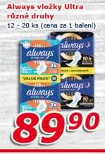Vložky dámské Ultra Always