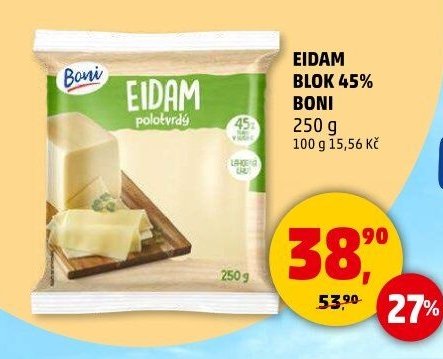 Eidam blok 45% Boni 250 g