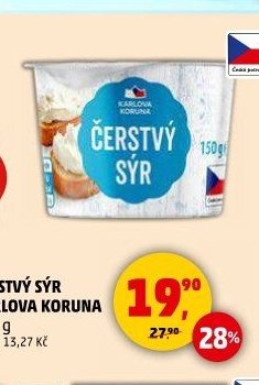 Čerstvý sýr Karlova Koruna 150 g