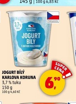 Jogurt bílý Karlova Koruna 150 g