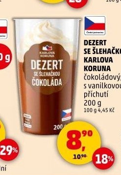 Dezert se šlehačkou Karlova Koruna 200 g