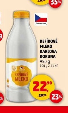 Kefírové mléko Karlova Koruna 950 g