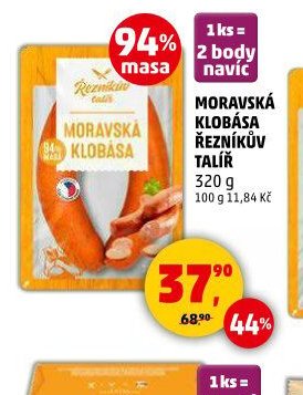 MORAVSKÁ KLOBÁSA ŘEZNÍKŮV TALÍŘ