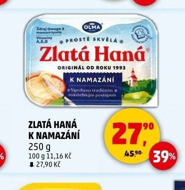 ZLATÁ HANÁ K NAMAZÁNÍ