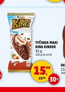TYČINKA MAXI KING KINDER