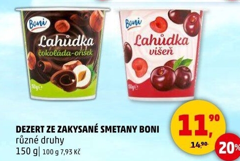 Dezert zakysaný Boni